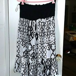 Raviya dress, Large, black/white